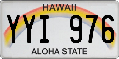 HI license plate YYI976