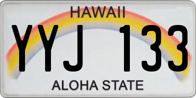 HI license plate YYJ133