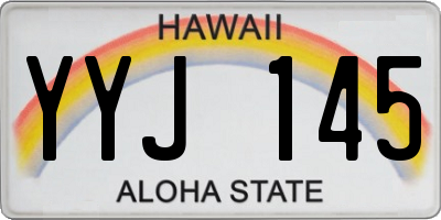 HI license plate YYJ145