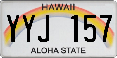 HI license plate YYJ157