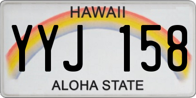 HI license plate YYJ158