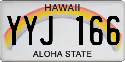 HI license plate YYJ166
