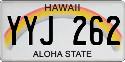 HI license plate YYJ262