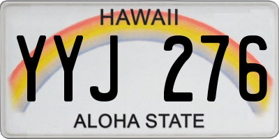 HI license plate YYJ276