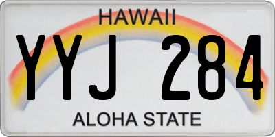 HI license plate YYJ284