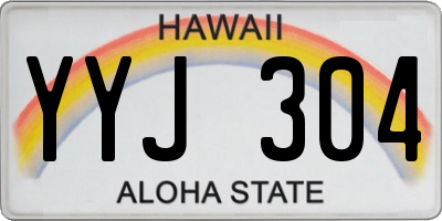 HI license plate YYJ304