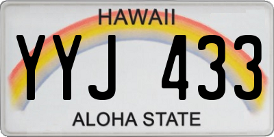 HI license plate YYJ433