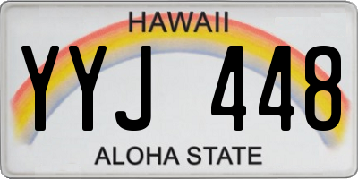 HI license plate YYJ448