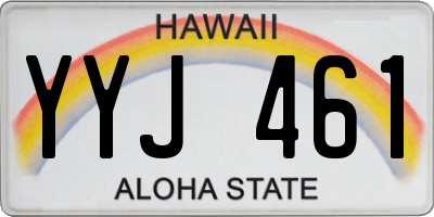 HI license plate YYJ461