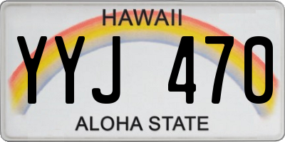 HI license plate YYJ470