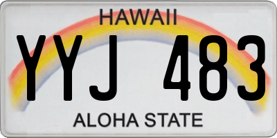 HI license plate YYJ483