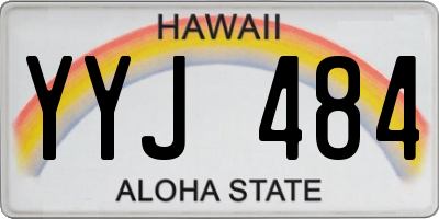 HI license plate YYJ484