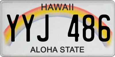HI license plate YYJ486