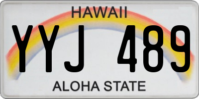 HI license plate YYJ489