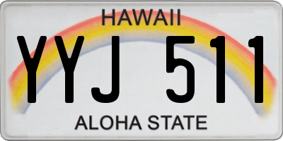 HI license plate YYJ511