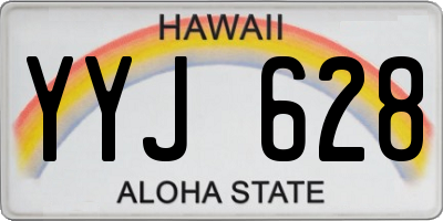 HI license plate YYJ628