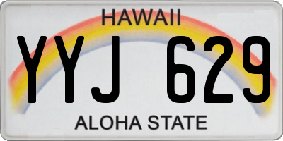 HI license plate YYJ629