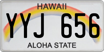 HI license plate YYJ656