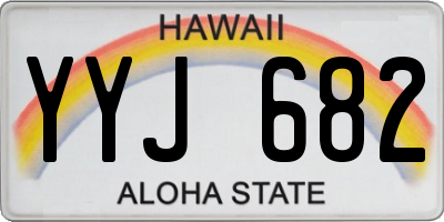 HI license plate YYJ682