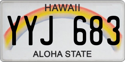 HI license plate YYJ683