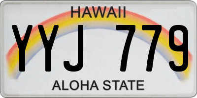 HI license plate YYJ779