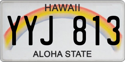 HI license plate YYJ813