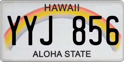 HI license plate YYJ856