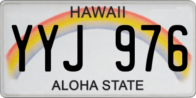 HI license plate YYJ976
