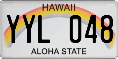 HI license plate YYL048