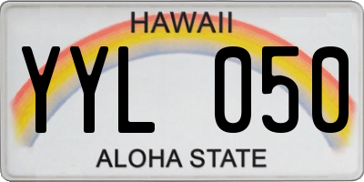 HI license plate YYL050
