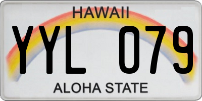 HI license plate YYL079