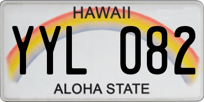 HI license plate YYL082
