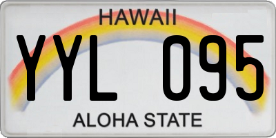 HI license plate YYL095