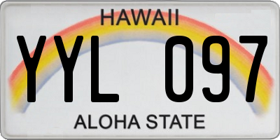 HI license plate YYL097