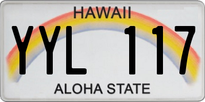 HI license plate YYL117
