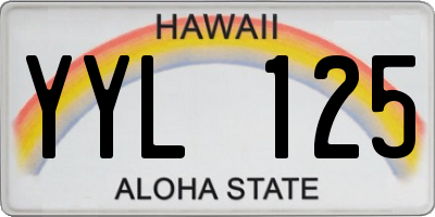 HI license plate YYL125