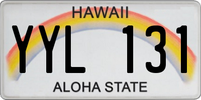 HI license plate YYL131