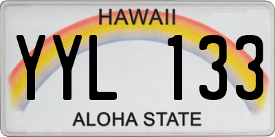 HI license plate YYL133