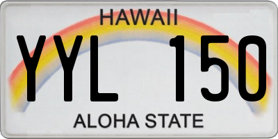 HI license plate YYL150