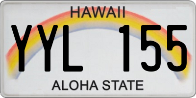 HI license plate YYL155