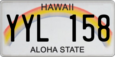 HI license plate YYL158