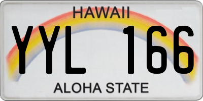 HI license plate YYL166