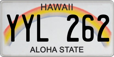 HI license plate YYL262