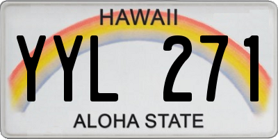 HI license plate YYL271
