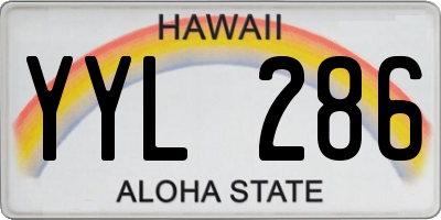 HI license plate YYL286