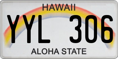 HI license plate YYL306