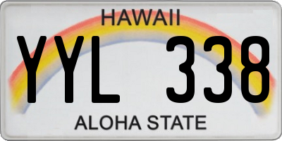 HI license plate YYL338