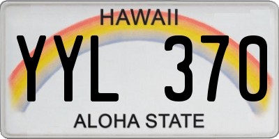 HI license plate YYL370