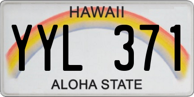 HI license plate YYL371