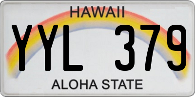 HI license plate YYL379